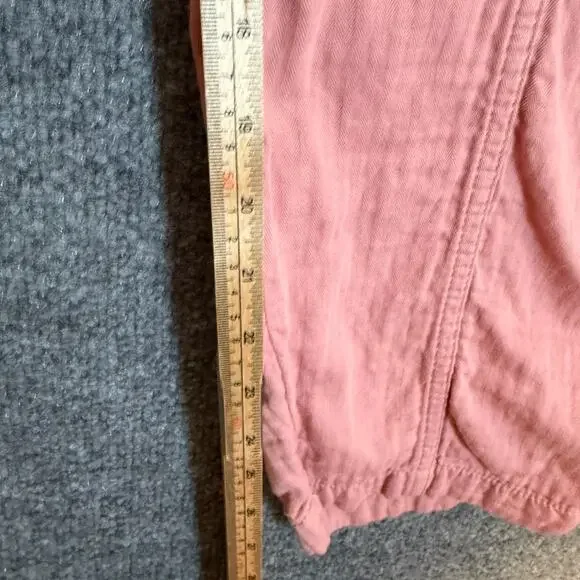Old Navy Pants Womens XL Pink Salmon Tapered Bohemian Cropped‎ Boho Oversized - Picture 5 of 11
